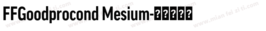 FFGoodprocond Mesium字体转换